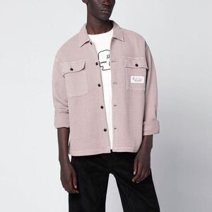 BRAIN DEAD Waffle Knit Overshirt Men Beige Shirts